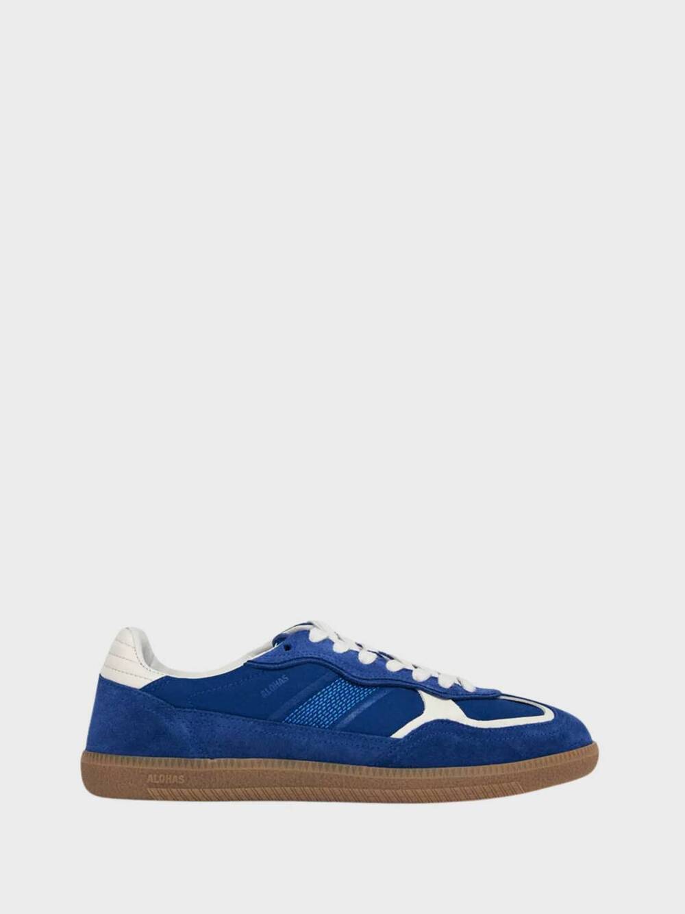 NEW ALOHAS unisex rife sneaker in blue leather